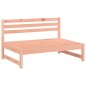 2 pcs conjunto lounge de jardim madeira de douglas maciça