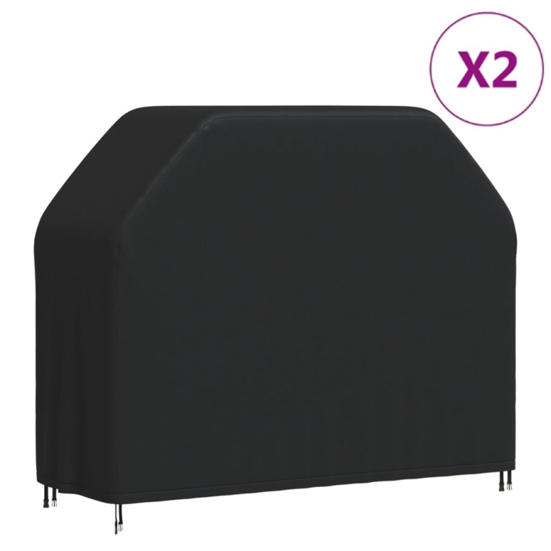 Capas para churrasqueira 2 pcs 147x61x112 cm tecido oxford 420D-Capas para móveis de jardim-Home Retail