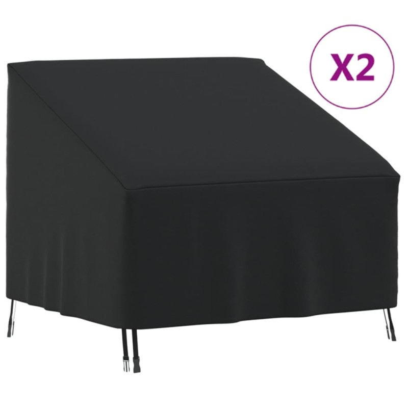 Capas para cadeira de jardim 2 pcs 96x79x49/74 cm oxford 420D-Capas para móveis de jardim-Home Retail