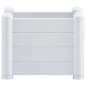 Canteiro elevado para jardim PP 43x43x35 cm branco