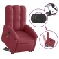 Poltrona de massagens reclin. elevatória tecido vermelho tinto