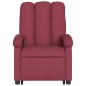 Poltrona de massagens reclin. elevatória tecido vermelho tinto