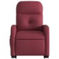 Poltrona de massagens reclin. elevatória tecido vermelho tinto