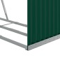 Suporte de lenha 120x45x210 cm aço galvanizado verde