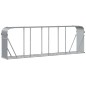 Suporte de lenha 300x45x100 cm aço galvanizado cinza-claro