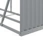 Suporte de lenha 300x45x100 cm aço galvanizado cinza-claro