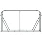 Suporte de lenha 180x45x100 cm aço galvanizado cinza-claro