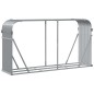 Suporte de lenha 180x45x100 cm aço galvanizado cinza-claro