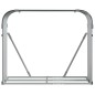 Suporte de lenha 120x45x100 cm aço galvanizado antracite