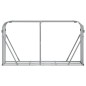 Suporte de lenha 180x45x100 cm aço galvanizado prateado