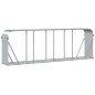 Suporte de lenha 300x45x100 cm aço galvanizado prateado