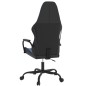 Cadeira gaming de massagens couro artificial preto e azul