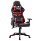 Cadeira de gaming couro artificial preto e vermelho