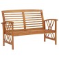 4 pcs conjunto lounge de jardim madeira de acácia maciça