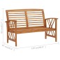 4 pcs conjunto lounge de jardim madeira de acácia maciça