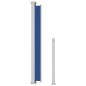 Toldo lateral retrátil para pátio 180x300 cm azul