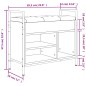 Banco sapateira 65,5x32x57,5cm derivado madeira cinzento sonoma