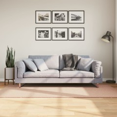 Tapete pelo curto macio e lavável HUARTE 100x200 cm rosa-pálido