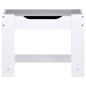 Mesa infantil com duas cadeiras MDF branco