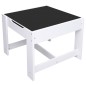 Mesa infantil com duas cadeiras MDF branco