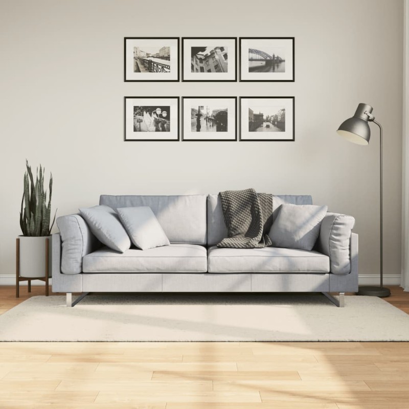 Tapete de pelo alto aspeto brilhante ISTAN 100x200cm cor creme-Tapetes-Home Retail