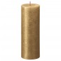 Bolsius Velas rústicas cilíndricas Shimmer 4 pcs 190x68 mm dourado