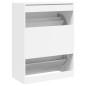 Sapateira c/ 2 gavetas articuladas 80x42x108 cm branco