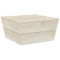 Messa de jardim 2 pcs 60x60x30 cm madeira de abeto impregnada