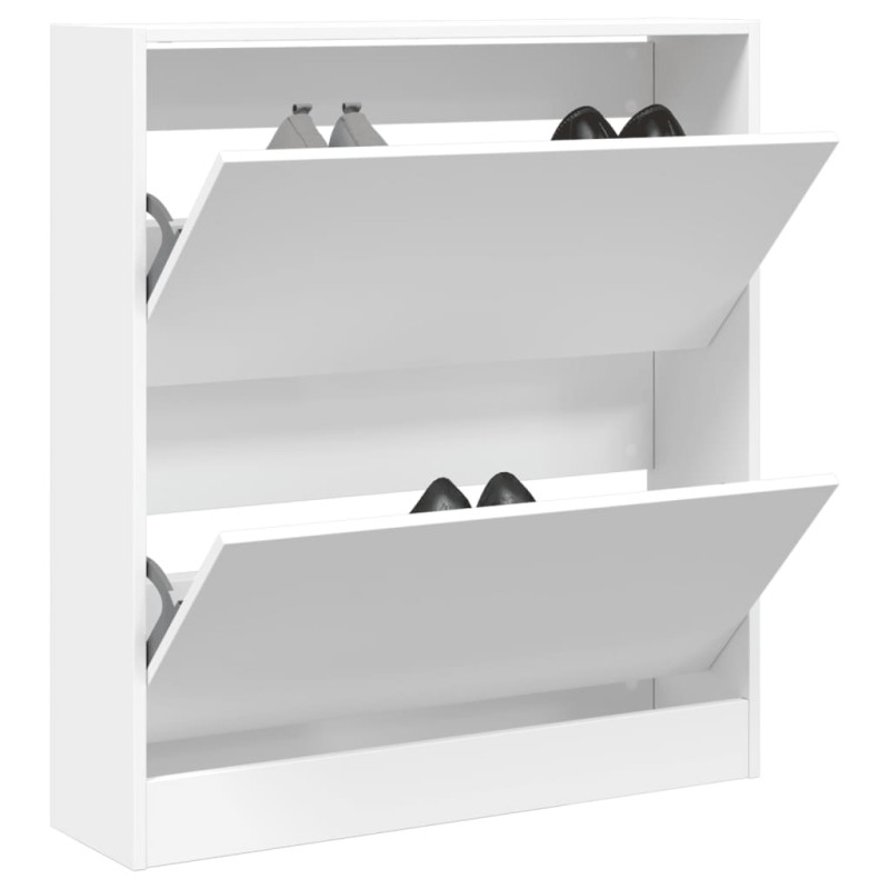 Sapateira 80x21x87,5 cm derivados de madeira branco-Sapateiras e organizadores-Home Retail