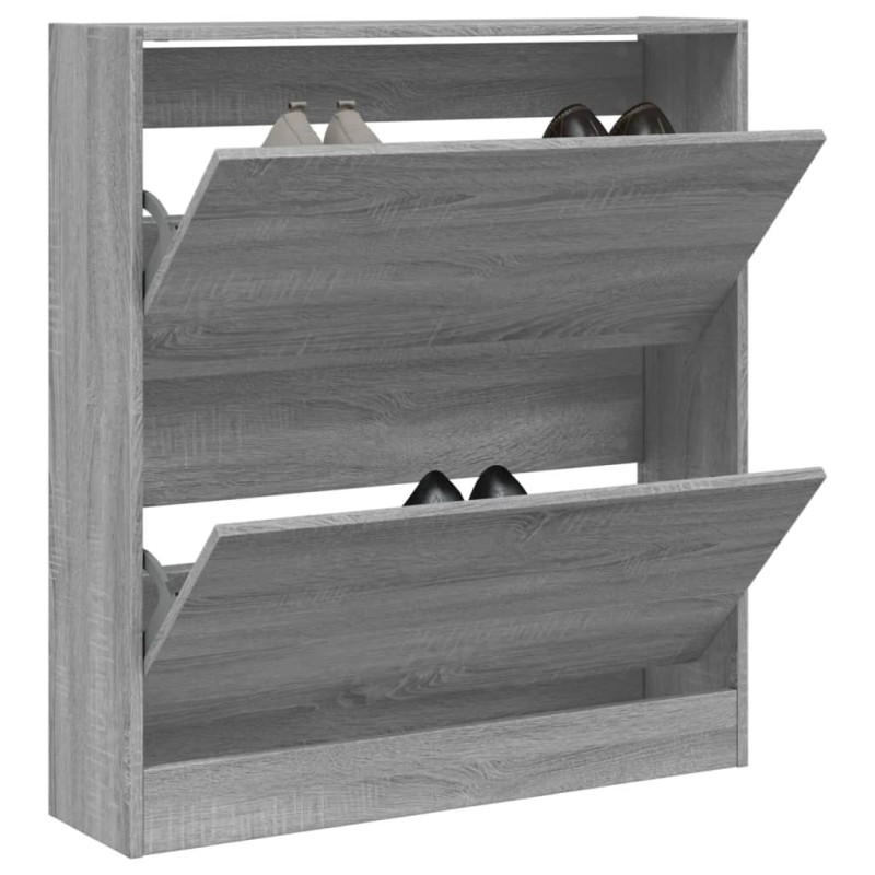 Sapateira 80x21x87,5 cm derivados de madeira cinzento sonoma-Sapateiras e organizadores-Home Retail