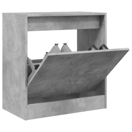 Sapateira 60x34x63,5 cm derivados de madeira cinzento cimento