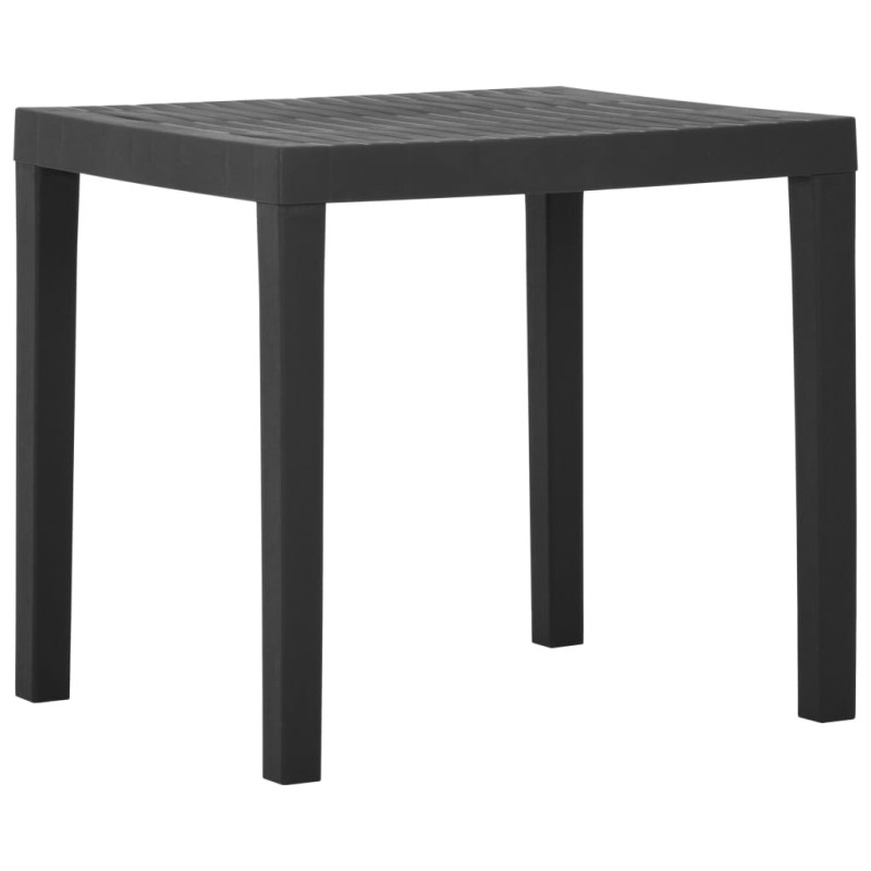 Mesa de jardim 79x65x72 cm plástico cinzento-Mesas de jardim-Home Retail