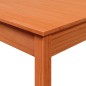 Mesa de jantar 55x55x75 cm madeira pinho maciça castanho cera