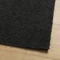 Tapete shaggy de pelo alto PAMPLONA 120x120 cm preto