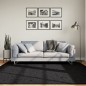 Tapete shaggy de pelo alto PAMPLONA 200x200 cm preto