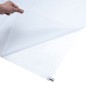 Película janela estática 90x2000cm PVC cinza transparente fosco