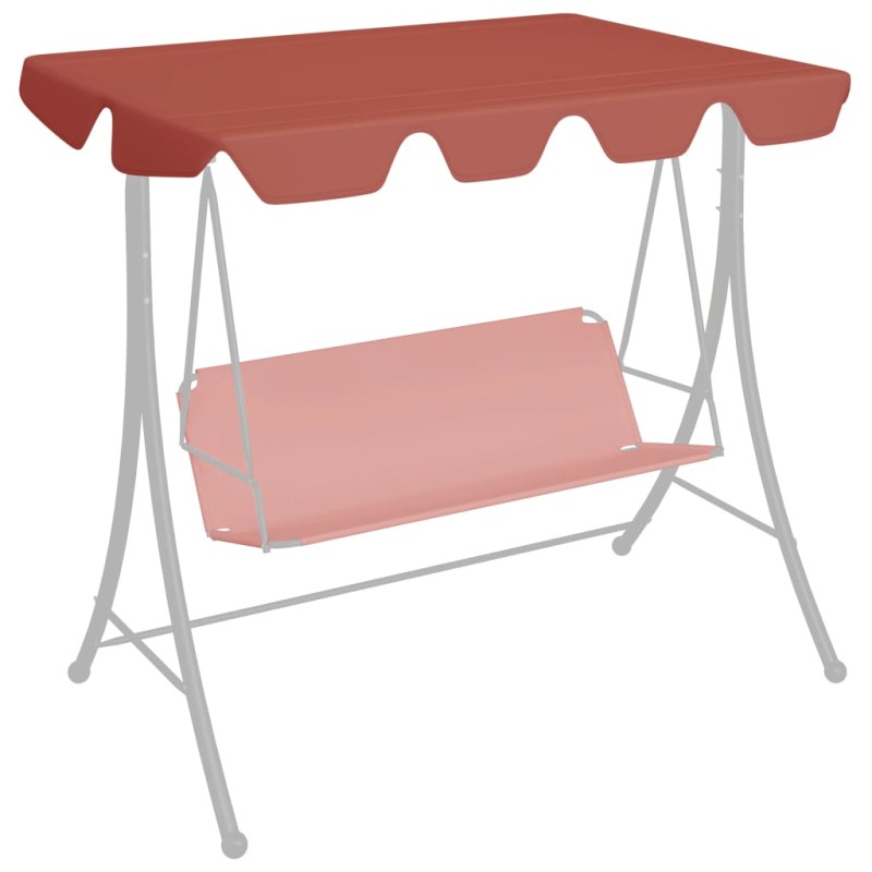 Toldo suplente baloiço 188/168x145/110cm terracota-Topos para toldos e gazebos-Home Retail