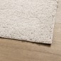 Tapete shaggy de pelo alto PAMPLONA 60x110 cm creme