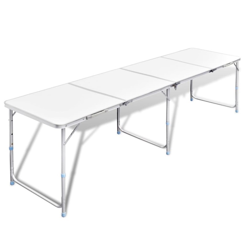 Mesa dobrável, para campismo, de altura ajustável, em aluminio-Mobiliário para campismo-Home Retail