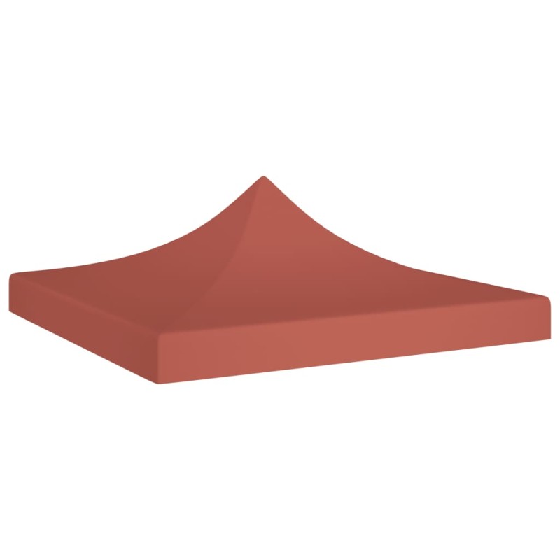 Teto para tenda de festas 3x3 m 270 g/m² terracota-Topos para toldos e gazebos-Home Retail