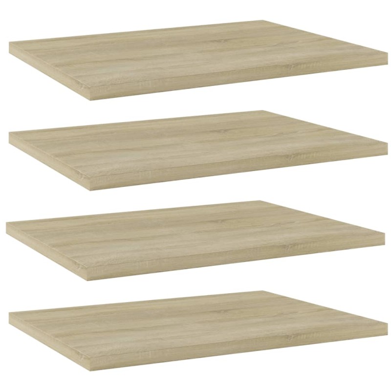 Prateleiras estante 4pcs 40x30x1,5cm contraplacado cor carvalho-Estantes-Home Retail