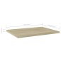 Prateleiras estante 4pcs 40x30x1,5cm contraplacado cor carvalho