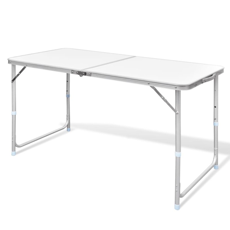 Mesa dobrável, para campismo, de altura ajustável, em aluminio-Mobiliário para campismo-Home Retail