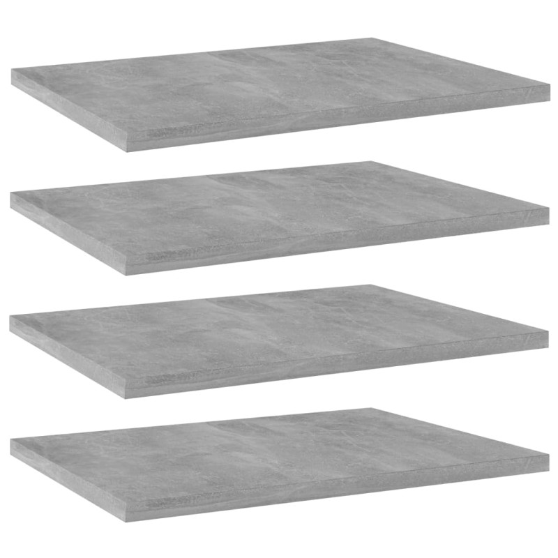 Prateleiras para estante 4 pcs 40x30x1,5cm contraplacado cinza-Estantes-Home Retail