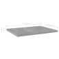 Prateleiras para estante 4 pcs 40x30x1,5cm contraplacado cinza