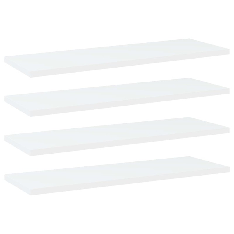 Prateleiras para estante 4 pcs derivados de madeira branco-Estantes-Home Retail