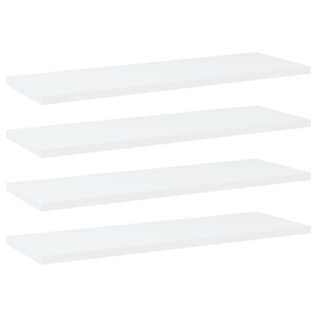 Prateleiras para estante 4 pcs derivados de madeira branco