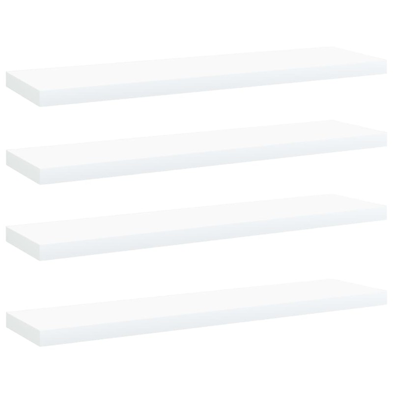 Prateleiras para estante 4 pcs 40x10x1,5cm contraplacado branco-Estantes-Home Retail