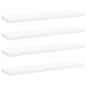 Prateleiras para estante 4 pcs 40x10x1,5cm contraplacado branco