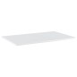 Prateleiras estante 4pcs 80x50x1,5cm contrapl. branco brilhante